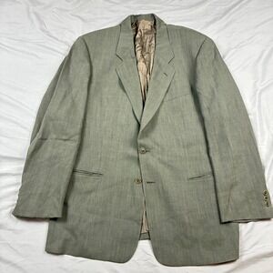 Mani by Giorgio Armani Mens Wool Blend Sport Coat Olive Green Made in Italy 42R